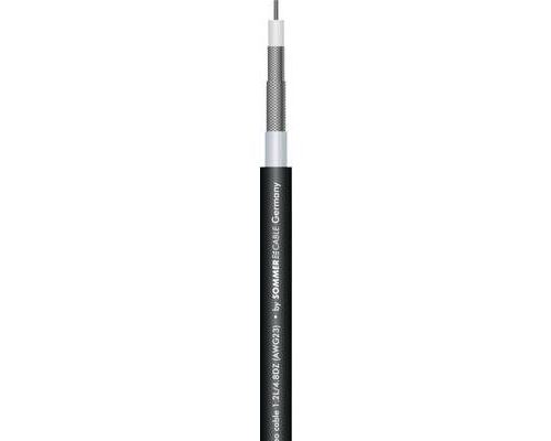 Câble vidéo sommer cable 605-0241aq 1 x 0.88 mm² noir au mètre