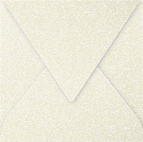 20 Enveloppes Pollen - Ivoire Irisé - 140X140Mm