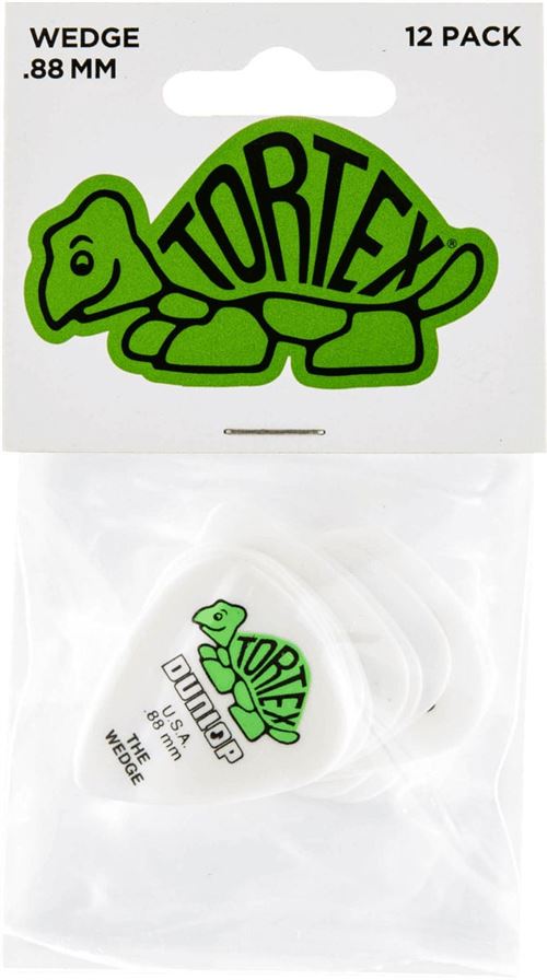 Dunlop 424P88 - Player's pack de 12 médiators Wedge - 0.88 mm