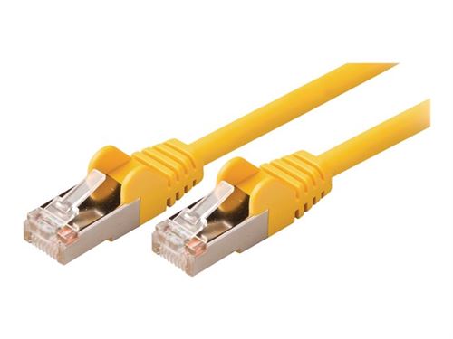 Valueline VLCP85121Y025 Câble réseau Cat5e Sf / utp Rj45 (8/8) Mâle - Rj45 (8/8) Mâle 0,25 M Jaune