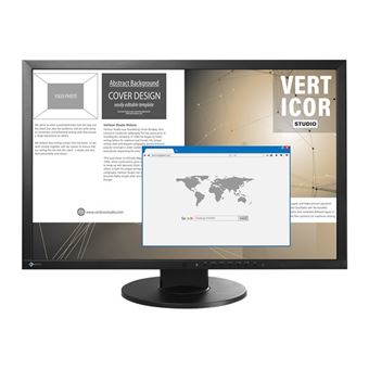 EIZO FlexScan EV2430W - Swiss Edition - écran LED - 24.1" - 1920 x 1200 Full HD (1080p) @ 60 Hz - IPS - 300 cd/m² - 1000:1 - 14 ms - DVI-D, VGA, DisplayPort - haut-parleurs - noir