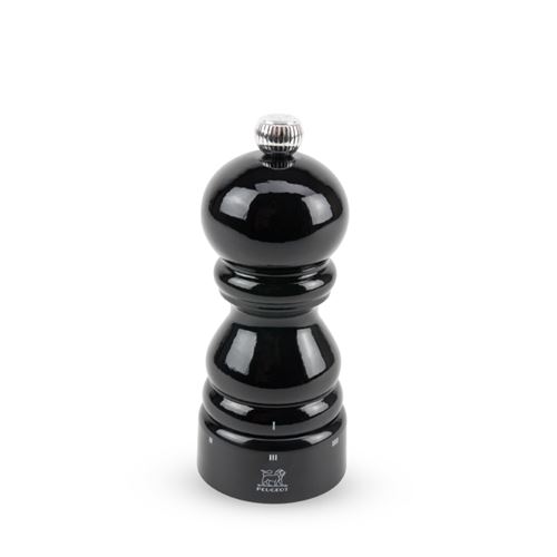 Paris u'Select Moulin &agrave; sel manuel en bois u'Select laqu&eacute; noir 12 cm