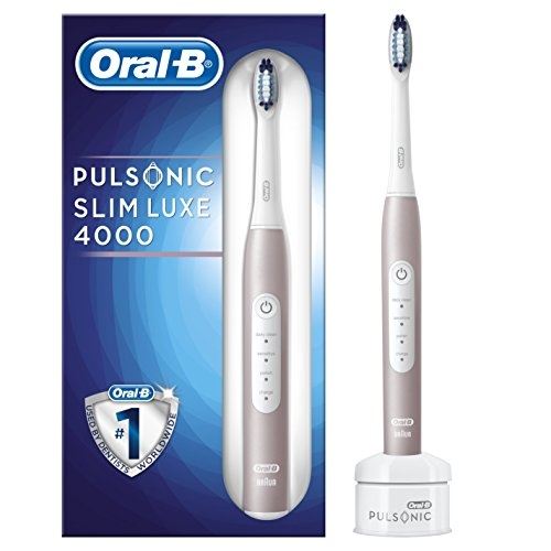 Braun oral b oral b puls onic slim luxe 4000 silencieux brosse à dents électriques, avec minuteur et aufste ckbü r