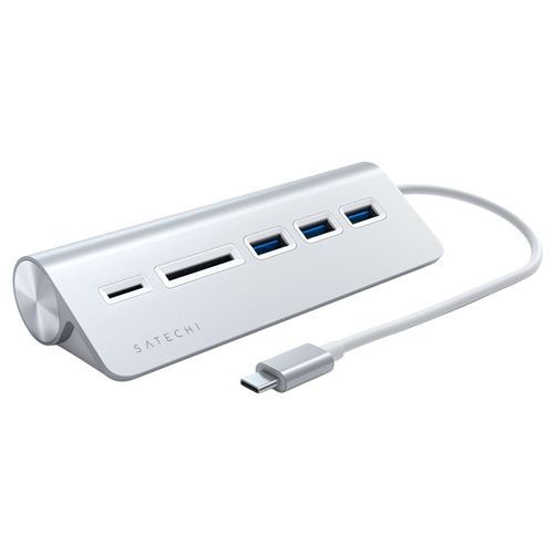 SATECHI Hub & Lecteur de Carte Micro/SD de Type-C en Aluminium - Compatible avec MacBook Air 2018, iPad Pro 2018, iMac 2017, iMac