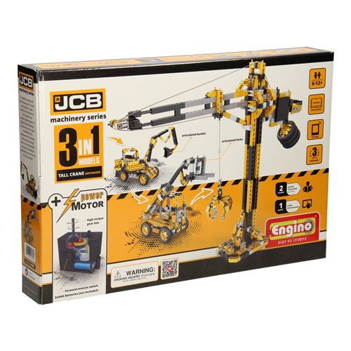 Engino JCB - Véhicules de travail motorisés, 3 en 1