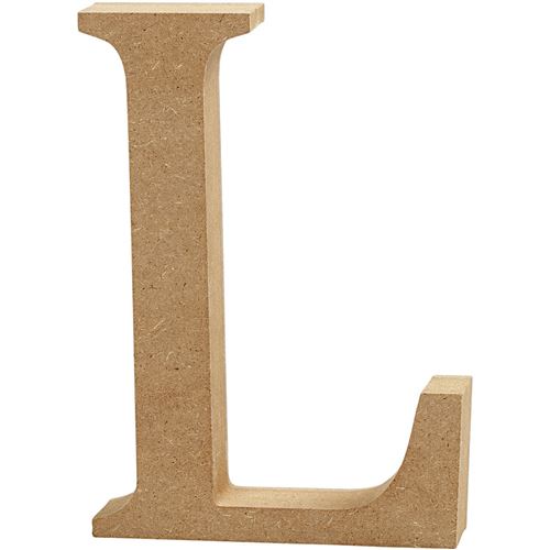 Creative lettre L MDF 13 cm