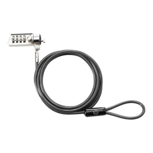 HP Combination Lock Câble De Sécurité 1.83 M pour Chromebook X360; EliteBook; ProBook 470 G3; ZBook 17 G3, Studio G3