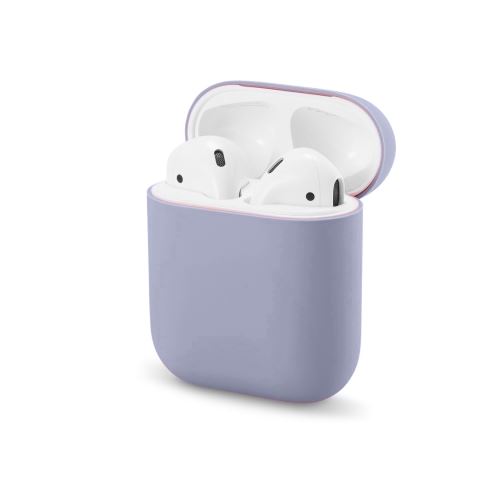 Coque en silicone WISETONY épais et souple antichoc pour Apple AirPods - La lavande