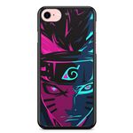Cokitec Handyhülle Für IPhone 7/8 – Mit Naruto-Manga-Motiv, Schwarz, TPU-Material, Stoßgeschützt