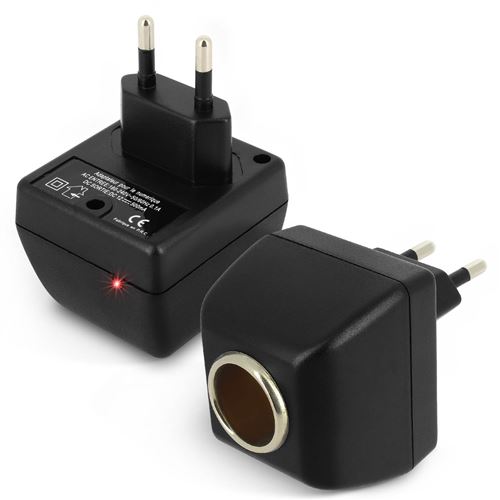 Adaptateur Chargeur Allume cigare femelle vers prise secteur 220V - 12V