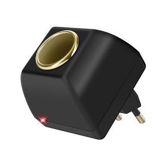 Adaptateur secteur vers Allume cigare 12V - Prise 220V Avizar Noir