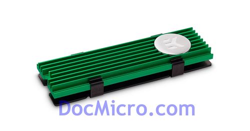 ekwb ek water blocks - dissipateur ek-m.2 nvme - vert noir