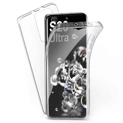 Coque 360 degrés pour Samsung Galaxy S20 ULTRA Protection intégrale arrière PC Case et Avant TPU Transparente