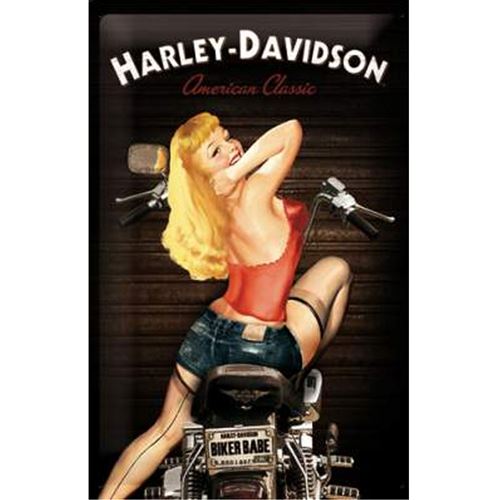 Harley Davidson american classic pin up - 20 x 30 cm