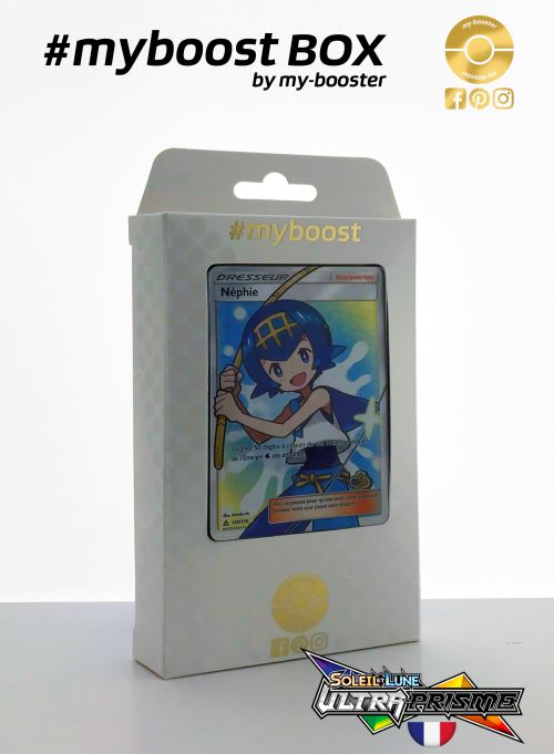 Coffret #myboost DRESSEUR NEPHIE 150/156 - Soleil et Lune 5 Ultra Prisme - 10 cartes Pokemon francaises