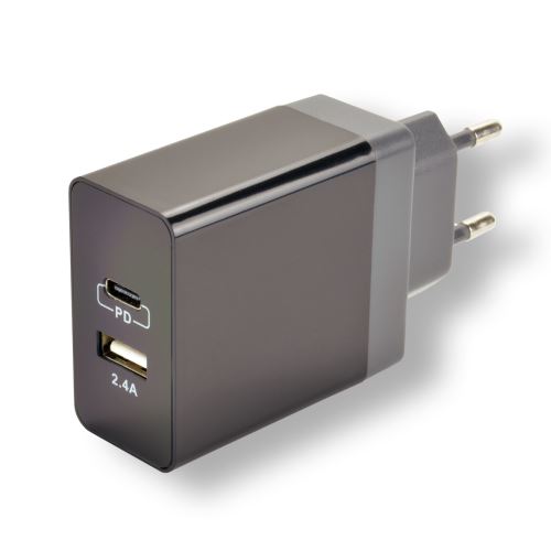 MCL - PS-5DC/UAC - Chargeur secteur rapide USB 2 ports Type C Power Delivery + Type A