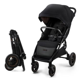 Poussette Canne jusqu’à 27 kg Kinderkraft MITZY AIR, Pliage Compact, Roues Gonflables, Capote UPF50+, Siège XL, - 1