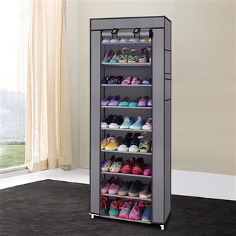 Organisateur à Chaussures Sur Porte Holdes - Panier Rangement Tissu Imperméable - Gain De Place Placard, Camping-car