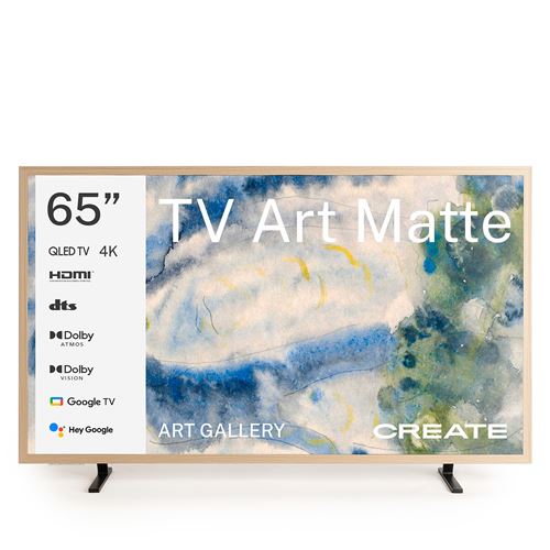 TV ART MATTE Téléviseur intelligent QLED 4K avec écran antireflet et galerie d'art