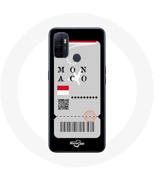 Coque Oppo A53 Billet d'avion monaco Maniacase