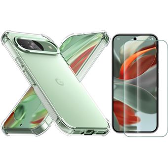 Coque Silicone + Verre Trempé Pour Google Pixel 9 - Transparente - Protection Renforcée
