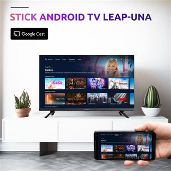 Streaming Box Android TV 2K - STRONG - LEAP-UNA - Chromecast - Wifi - Bluetooth