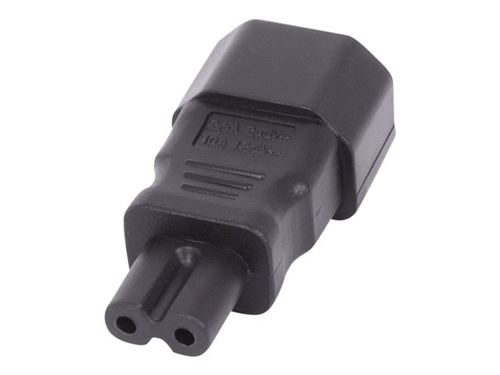Lindy - Netspanningsadapter - IEC 60320 C14 naar IEC 60320 C7 - 250 V - 2.5 A - zwart