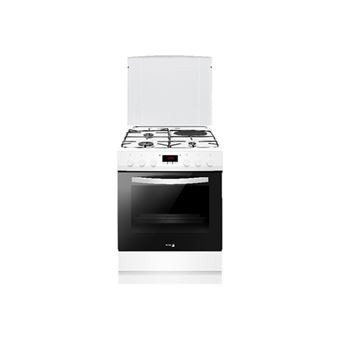 Fagor FACM2135B - Cuisinière - pose libre - largeur : 60 cm - profondeur : 60 cm - hauteur : 85 cm - avec système auto-nettoyant - classe A - blanc
