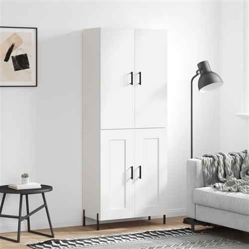 Vidaxl Blanc Buffet Haut - 69,5X34x180 Cm - Image 3