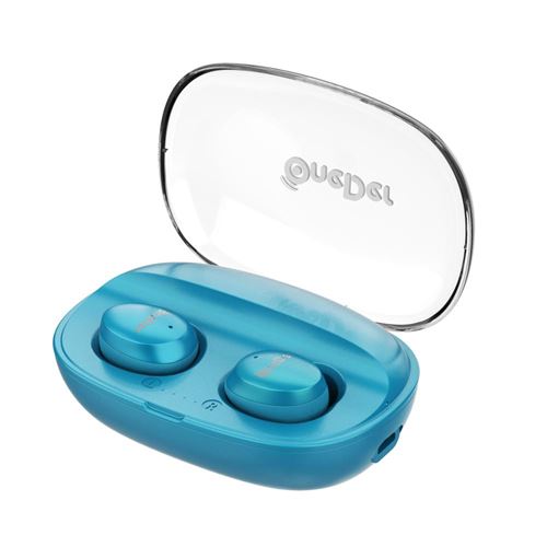 Ecouteurs bluetooth sans fil W12 Bleu