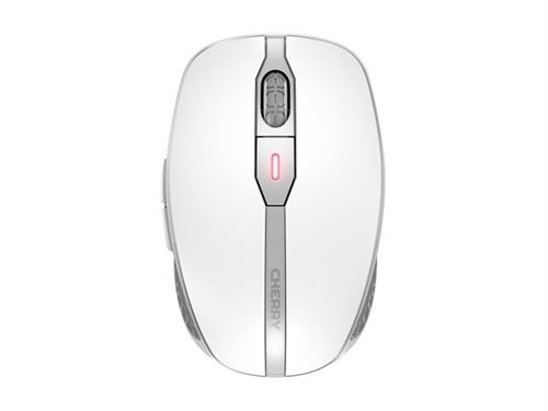 CHERRY DW 9000 SLIM - Toetsenbord en muis set - draadloos - 2.4 GHz, Bluetooth 4.0 - VS met Euro-symbool - toetsschakelaar: CHERRY SX - wit, zilver