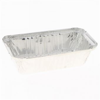 Lot De 100 Couvercles Aluminium Pour Barquettes Rectangulaires 144x119x40 Mm - Neuf