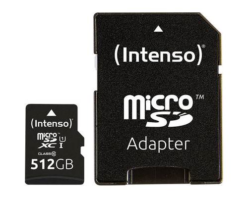 Intenso Premium Carte Microsdxc 512 Gb Class 10, Uhs-I Avec Adaptateur Sd - Image 6