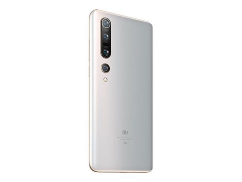 Xiaomi MI 10 Pro - 5G smartphone - RAM 8 Go / Mémoire interne 256 Go - écran OEL - 6.67"" - 2340 x 1080 pixels (90 Hz) - 4x caméras arrière 108 MP, 20 MP, 12 MP, 8 MP - front camera 20 MP - blanc alpin État correct - N/A reconditionné disponible sur Fnac