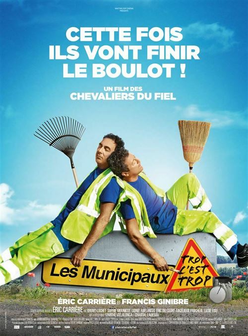 Affiche de Cinéma Originale - Les Municipaux Trop c'est Trop - Chevaliers du Fiel - 40x60cm État correct - N/A reconditionné disponible sur Fnac