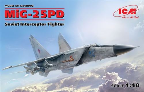 Mig-25 Pd, Soviet Interceptor Fighter - 1:48e - Icm