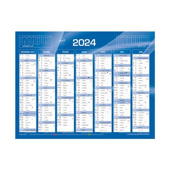 Calendrier scolaire 2023-2024 - 19x13 cm - Août 2023 à Décembre 2024 -  Licorne - Draeger - La Poste