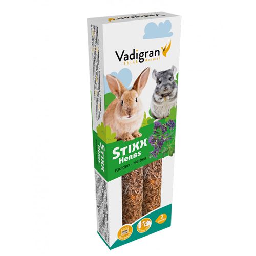 Snack Stixx herbes 90 grammes. pour lapins et chinchilla. - Vadigran - VA-14463