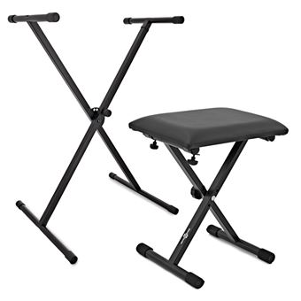 Support en X Universel pour Clavier Electronique et Banc - Réglables en Hauteur pour Piano Numérique - 1