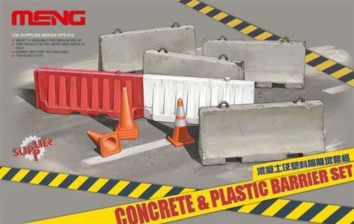 Meng - Concrete & Plastic Barrier Set - Échelle 1:35 - Image 2
