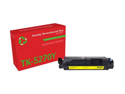 Toner remanufacturé Jaune Everyday™ de Xerox compatible avec Kyocera TK-5270Y, Capacité standard