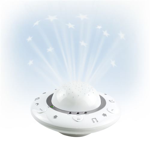 Veilleuse et projecteur d'étoiles - Alecto BC-125GS - Blanc
