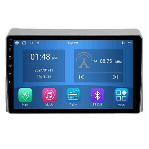 Autoradio RoverOne® Bluetooth CarPlay Android Auto Navigation 4Go RAM 64Go ROM pour Toyota Hiace XH10 H200 5 2004-2021