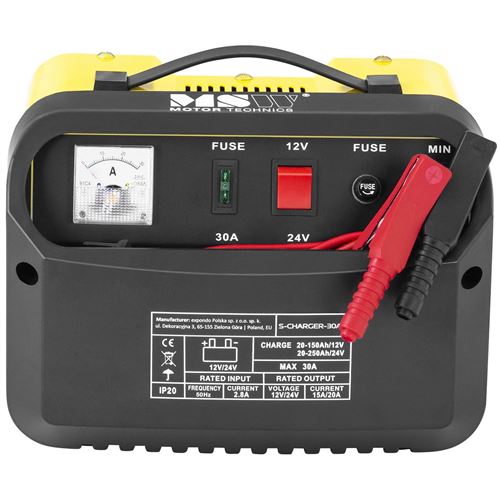 chargeur batterie auto 12/24 volts : charge et maintien automatique - jbm - Chargeurs  batteries et socles à la Fnac
