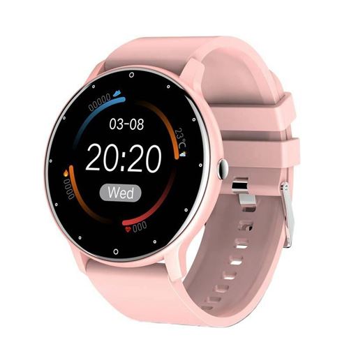 Non Communiqué Rose Montre Connectée Suivi Santé Appels Bluetooth Étanche Android Ios Yonis