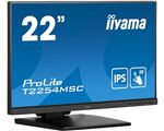 iiyama ProLite T2254MSC-B1AG - Écran LED - 22" (21.5" visualisable) - écran tactile - 1920 x 1080 Full HD (1080p) @ 60 Hz - IPS - 250 cd/m² - 1000:1 - 4 ms - HDMI, DisplayPort - haut-parleurs - noir mat