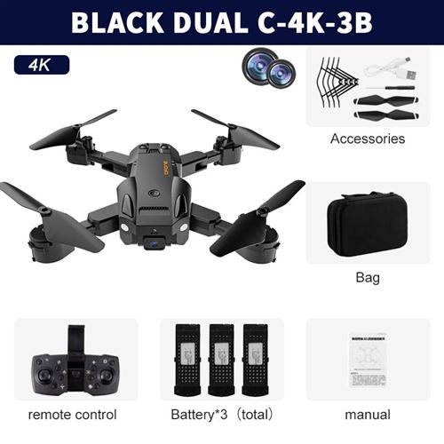 Drone Ting 998 Pro Avec Caméra 4K - Portée 100m - Neuf - Batterie Incluse