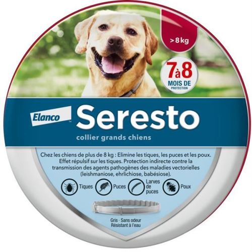 Meilleurs prix pour SERESTO Chien Collier AntiPuces et AntiTiques 8kg 1 unité