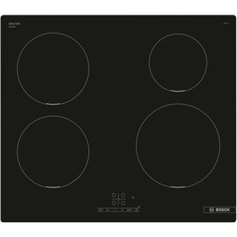 Bosch Serie | 4 PUE611BB5E - Table de cuisson à induction - 4 plaques de cuisson - Niche - largeur : 56 cm - profondeur : 49 cm - sans cadre - noir - 1