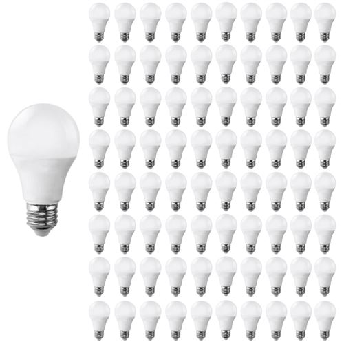 Ampoule LED E27 9W 220V A60 180° (Pack de 100) - Blanc Froid 6000K - 8000K - SILAMP
